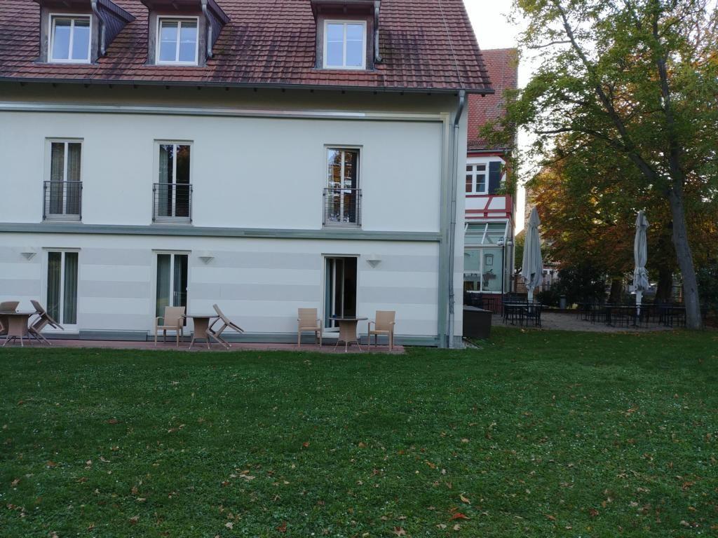 Blick auf unser Zimmer unten ganz rechts.