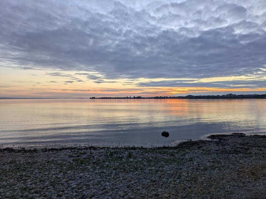 Sonnenuntergang am Abend zuvor